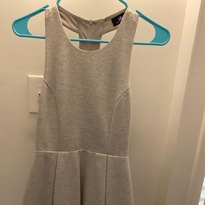 Lulus Gray back-cut out dress